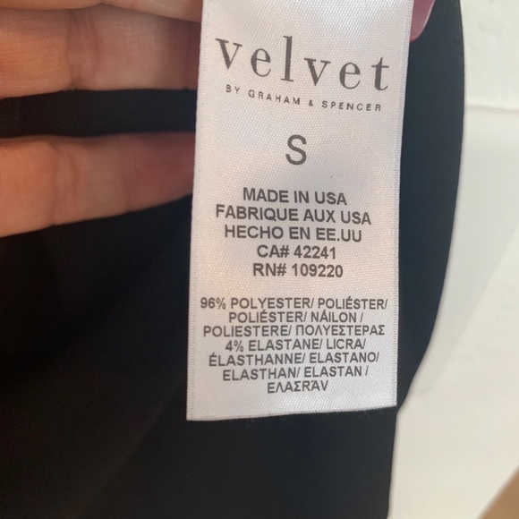 Velvet Graham & Spencer black neck strap dress S - Picture 6 of 10